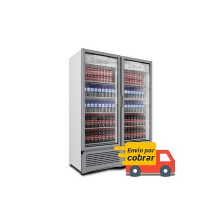 Refrigerador Imbera G342 2P 2 Puertas de Cristal