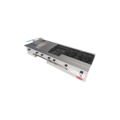 Estufa de Mesa Drago UNIVERSAL UDM SLIM  2 Quemadores, Plancha, Asador, Gratinador y Freidora