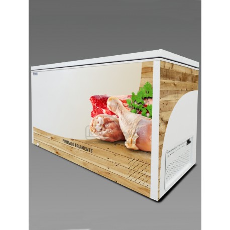 Congelador Horizontal Friocima Puerta en Acero Inoxidable FCF-25-PI